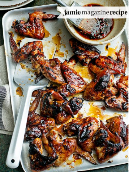 Deliciosa receta de alitas de pollo rostizadas con miel y jenjibre - Jamie  Oliver Recetas en Español - Videos Jamie Oliver en Español